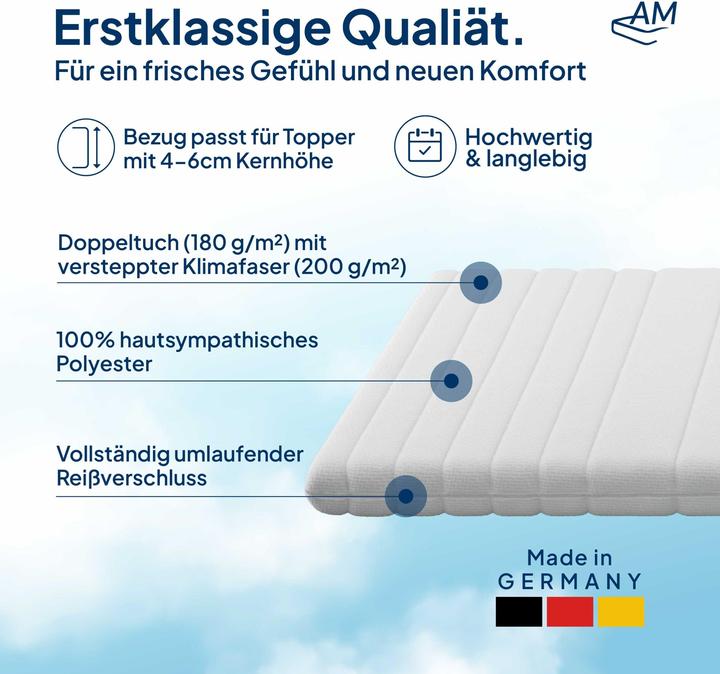 Produktbild AM Qualitätsmatratzen Topperbezug Komfort (160 x 200 cm)