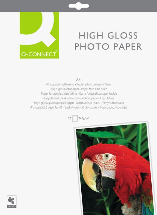 Actual product image Q-Connect Inkjet photo paper, high-gloss (260 g/m², 10 x 15 cm, 25 pcs.)