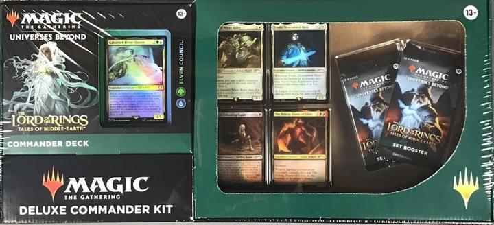Wizards of the Coast The Lord of the Rings: Tales of Middle-earth Deluxe Commander Kit - Elven Council - MTG - EN (Englisch, Bundle)