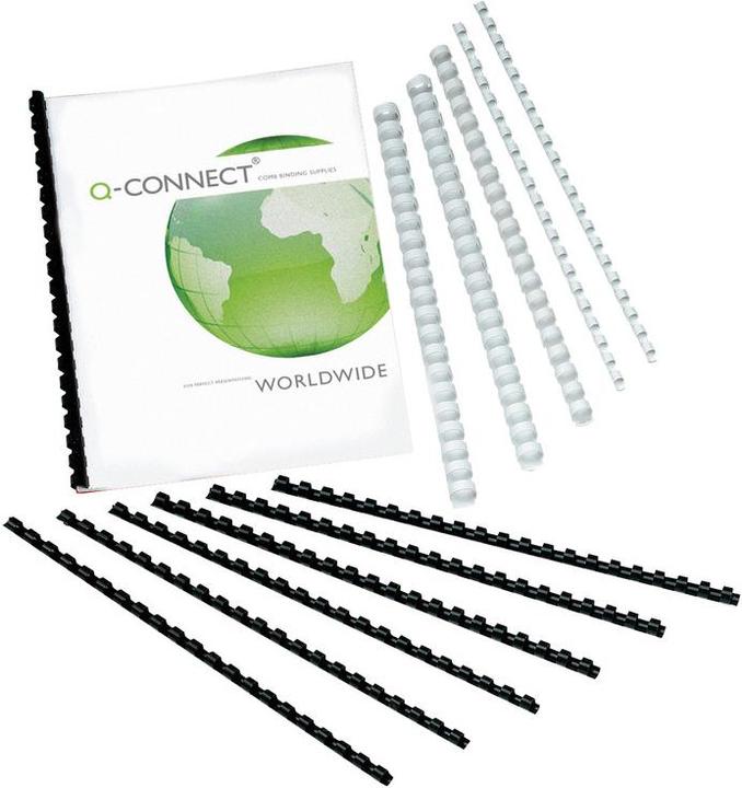 Actual product image Q-Connect Plastic binder spine round (Comb binding)