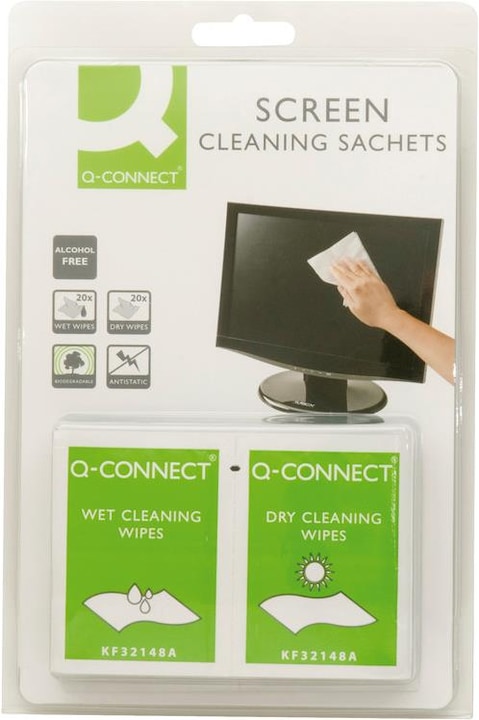 Produktbild Q-Connect Bildschirm Reinigungstücher (40 x)