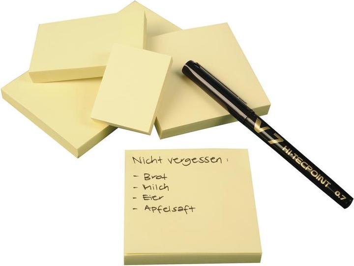 Produktbild Q-Connect Haftnotizen Quick Notes gelb (51 x 38 mm)