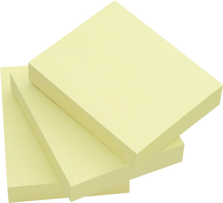 Produktbild Q-Connect Haftnotizen Quick Notes gelb (76 x 51 mm)
