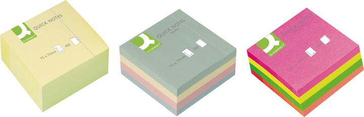Image du produit Q-Connect Sticky Notes Quick Notes Cubes (76 x 76 mm)