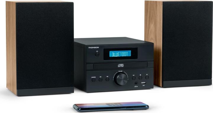 Immagine prodotto Thomson Micro Sound System Bt Radio Fm (Bluetooth, Lettore CD, 2x 10 W)