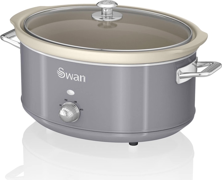 Produktbild Swan Retro Slow Cooker 6,5L Grau