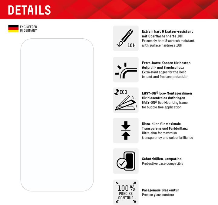 Produktbild Displex Real Glass (1 Stück, Apple iPhone 15)