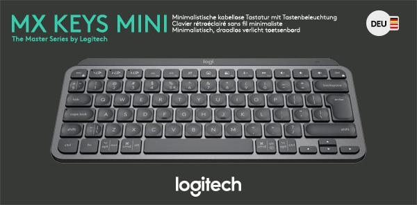 Produktbild Logitech MX Keys Mini (DE, Kabellos)