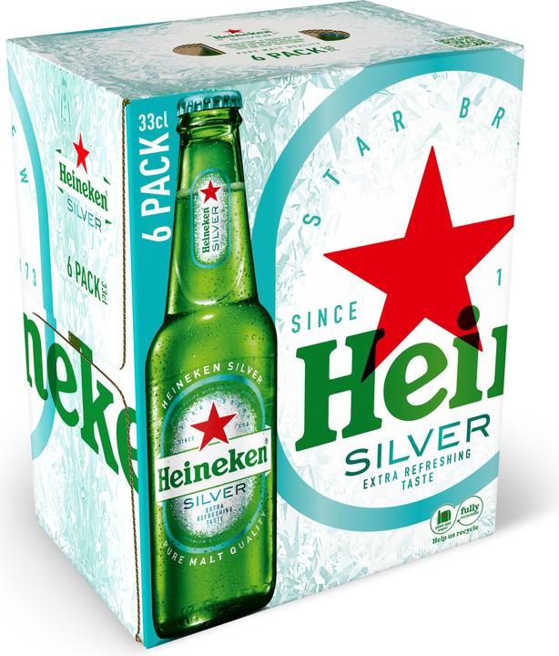 Actual product image Heineken Silver (6 x 33 cl)