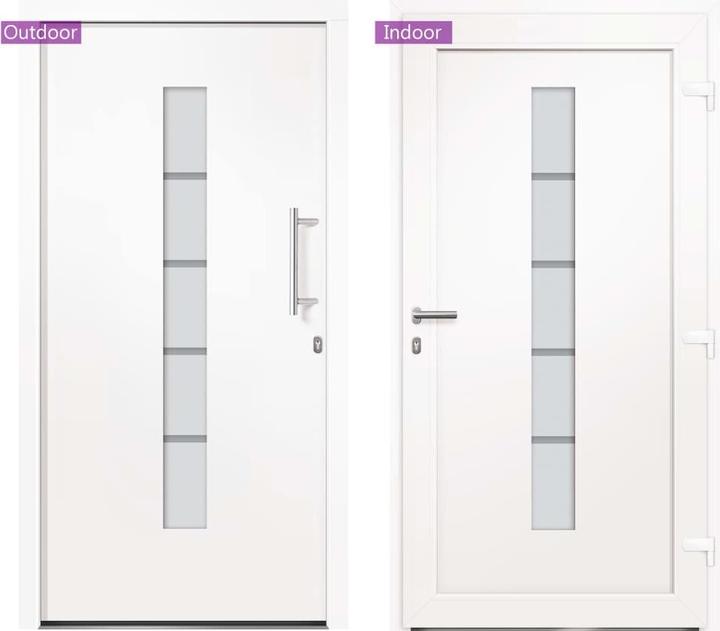 Produktbild Diverse Hardware Haustür Aluminium und PVC Weiss 100x210 cm