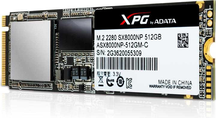 Image du produit Adata Flash SX8000 (512 Go, M.2)