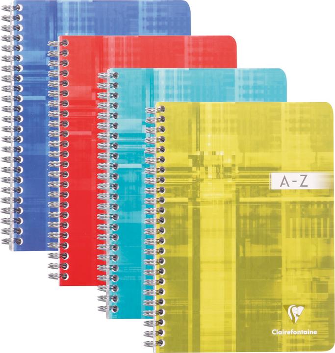 Produktbild Clairefontaine Spiralheft mit Register A -Z (A5, Kariert, Weicher Einband)
