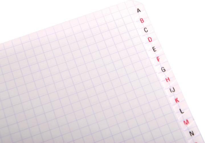 Produktbild Clairefontaine Spiralheft mit Register A -Z (A5, Kariert, Weicher Einband)