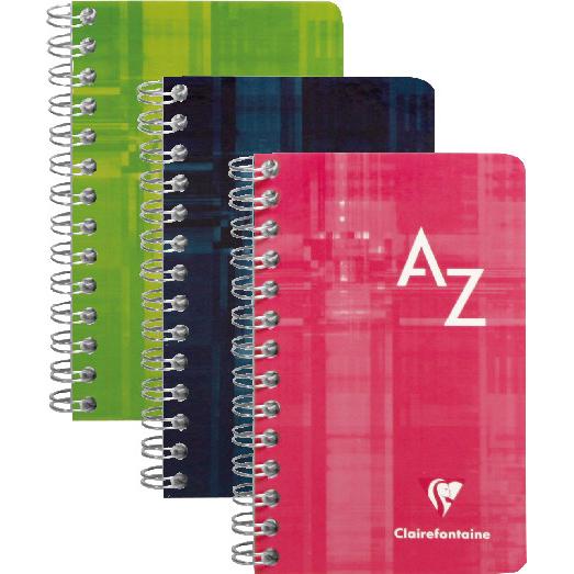 Thumbnail - Clairefontaine, Heft + Block, Spiralheft mit Register (7.5 x 12 cm, Kariert, Harter Einband)
