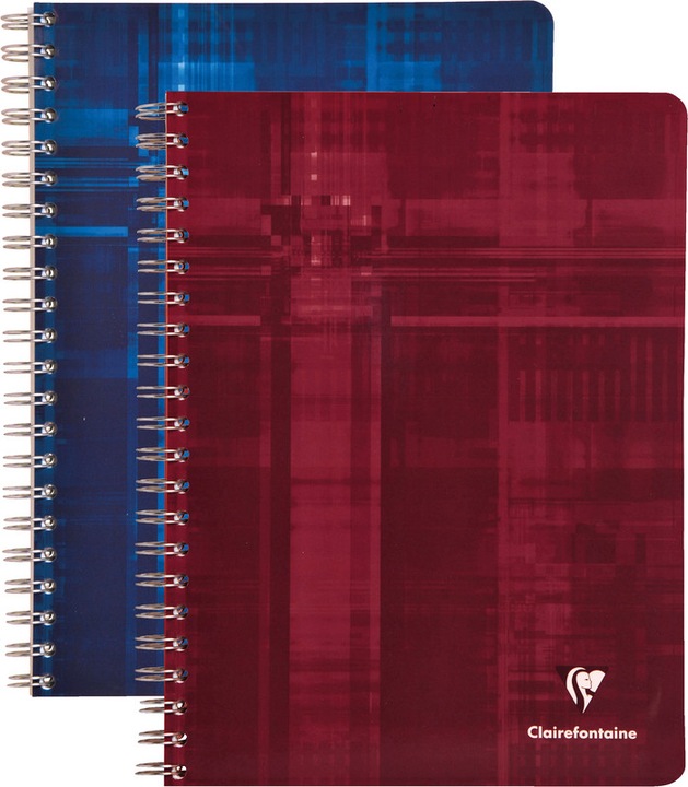 Produktbild Clairefontaine Spiralheft mit Register (A4, Kariert, Harter Einband)