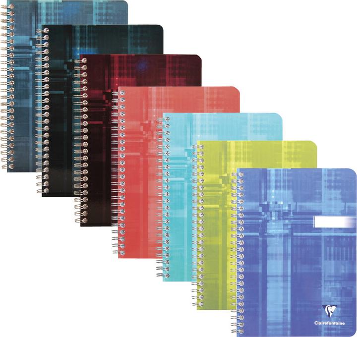 Actual product image Clairefontaine Spiral notebook (A5, Checked, Hardcover)
