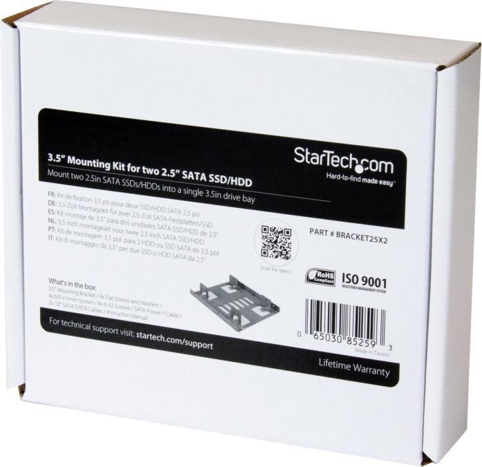 Image du produit StarTech Double Support Pour HDD 2.5