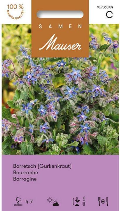 Immagine prodotto Samen Mauser Borragine Cetriolo erba (Semi di verdura)