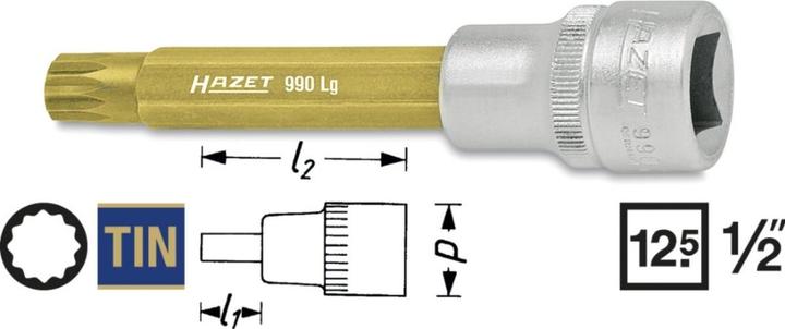 Productafbeelding HAZET Inwendig getande (XZN) Dopsleutel