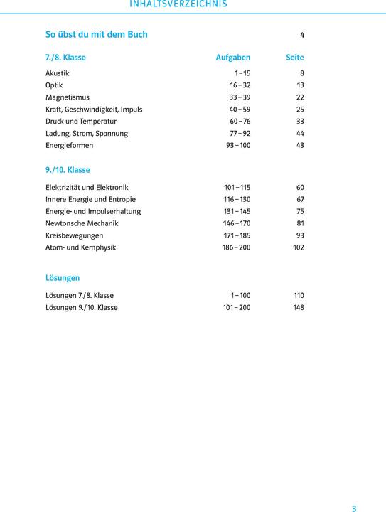 Produktbild 200 Physikübungen wie in der Schule 7 - 10 (Deutsch, 2012)