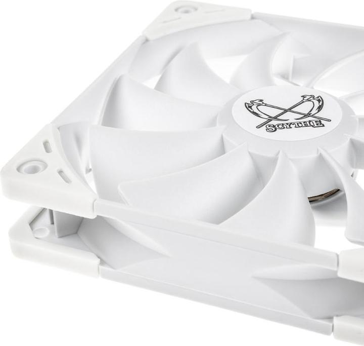 Actual product image Scythe Kaze Flex 120 White PWM fan, 300-1200rpm (120 mm, 1 x)
