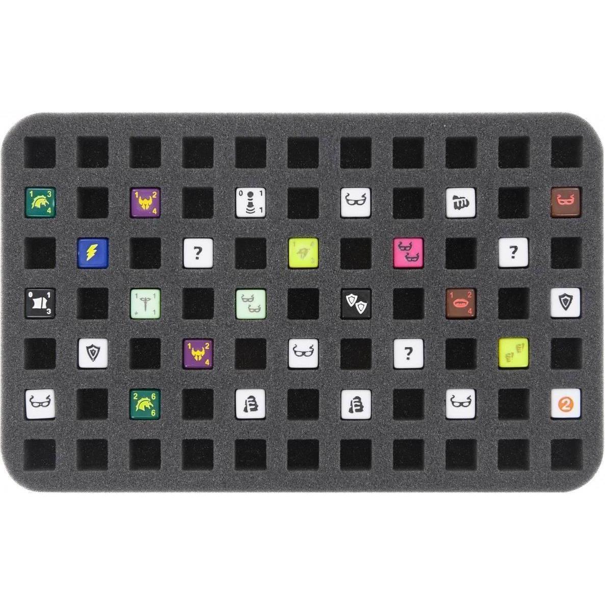 Feldherr HS025DM01 - Schiuma da 25 mm per 77 dadi Dice Masters (14 mm) (Schiuma solida)