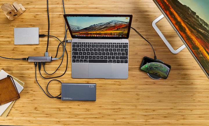 Actual product image Epico USB Type-C HUB SLIM (4K HDMI & Eth (USB-C, 4 ports)