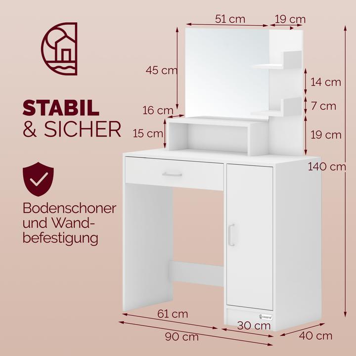Image du produit Casaria Jocelyn (90 x 38 x 137 cm)