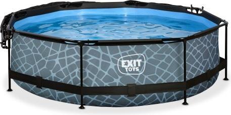 Exit Frame pool round 300x76 cm with sunshade and filter pump (300 x 76 cm)