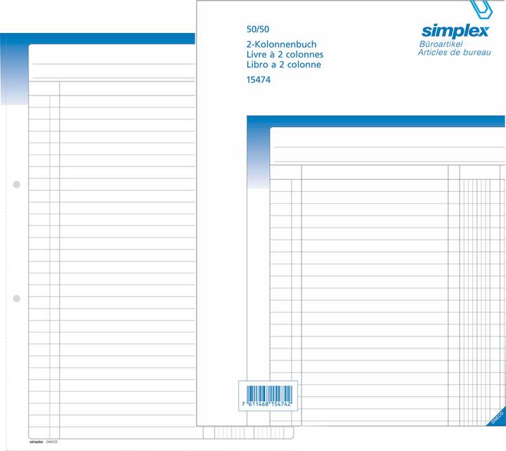 Produktbild Simplex Durchschreibebuch Kolonnen Oneco (100x)