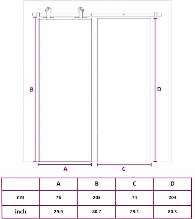 Image du produit vidaXL Schiebetür