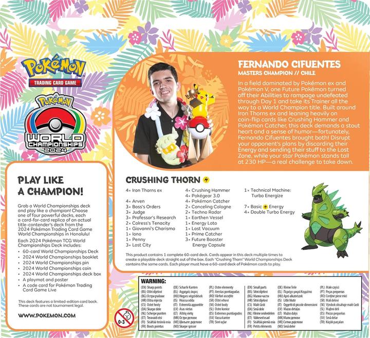 Image du produit Pokémon P-EN World Championship Deck 2024 (Anglais, Pont)