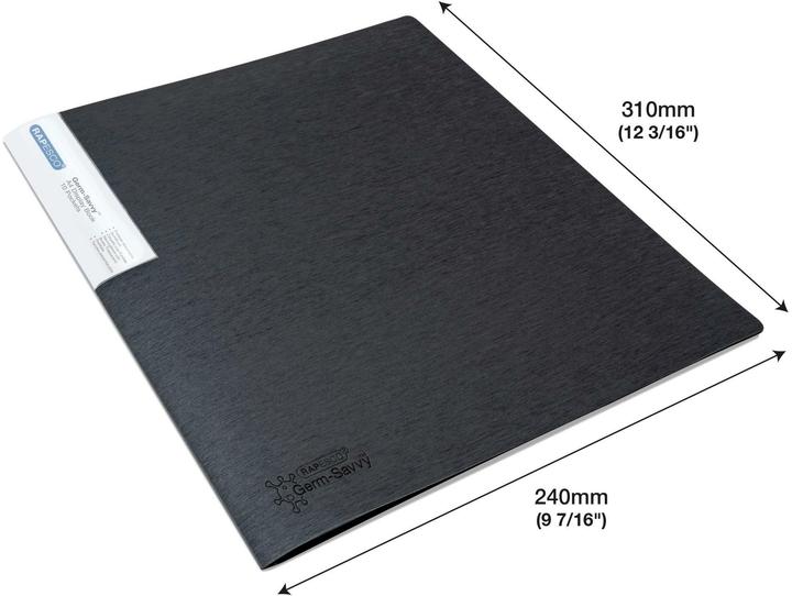 Produktbild Rapesco Präsentationsmappe Germ-Savvy A4 Schwarz (A4, 4x)