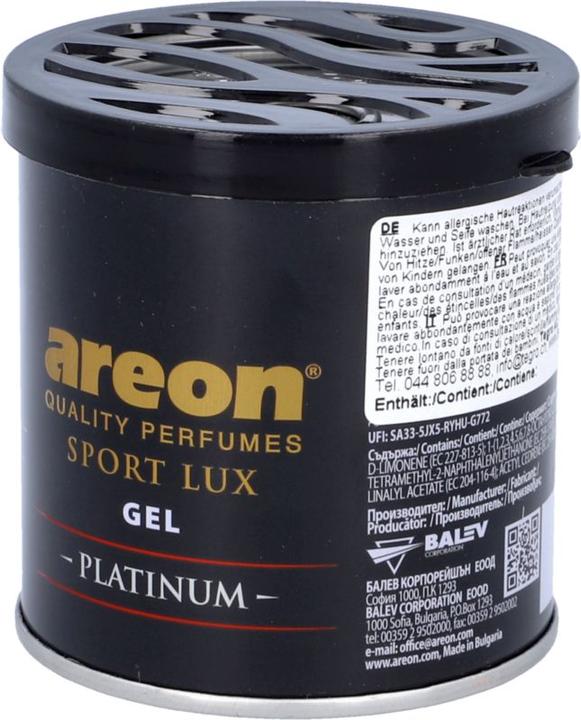 Actual product image Areon Car Sport Lux Platinum Gel Can 80 g