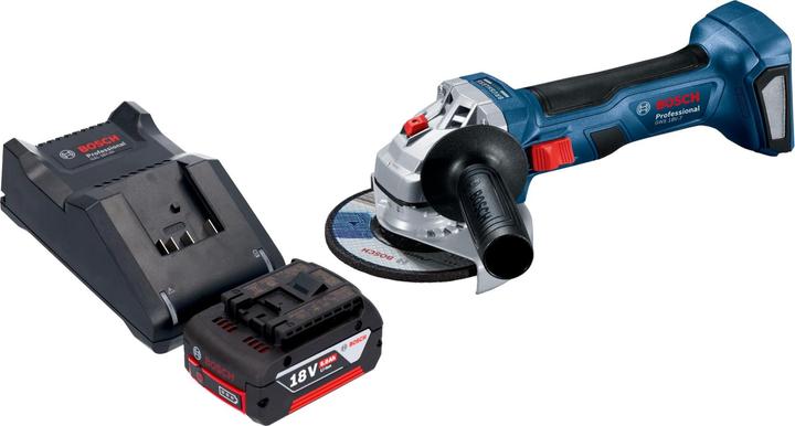 Produktbild Bosch Professional Bosch GWS 18V-7 Professional Akku Winkelschleifer 18 V 115 mm Brushless + 1x Akku 5,0 Ah + (115 mm)