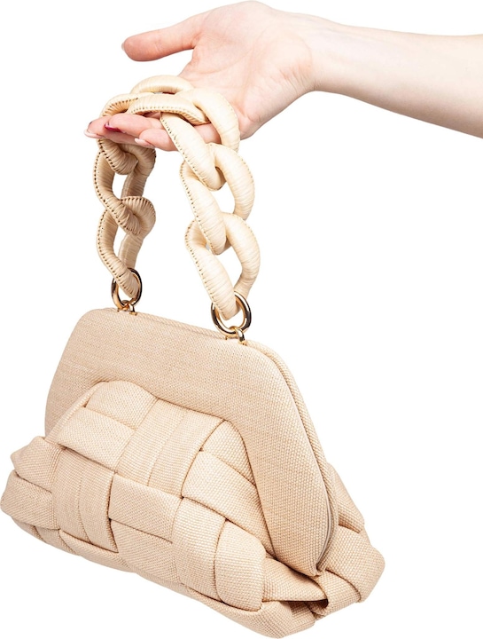 Produktbild Themoirè canvas clutch bag shell color
