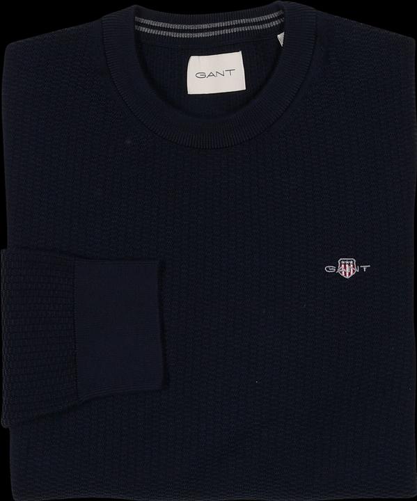 Produktbild GANT pullover mit rundhalsausschnitt micro textured (XL)