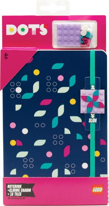 LEGO DOTS Softcover Notizbuch mit verschiebbarem Charm und 18 Teilen (52796)