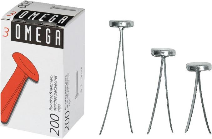 Image du produit Omega Pinces à tête ronde (200 x)