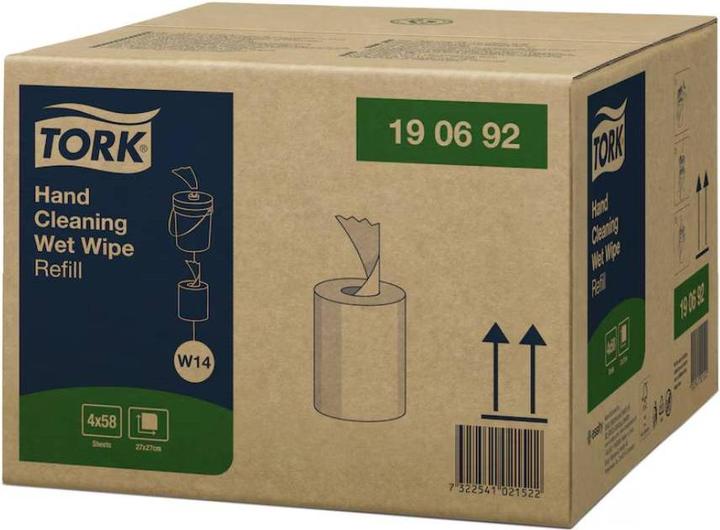 Actual product image Tork Hand cleaning wipes Moist refill, 1 ply (4x)