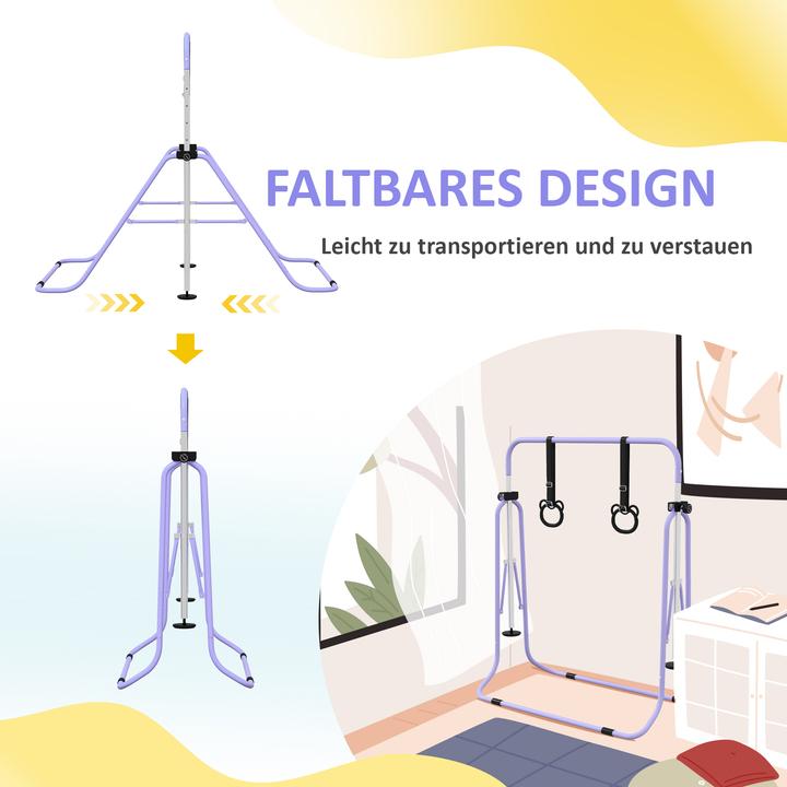 Produktbild Homcom Kinderturnstange Stahl Violett