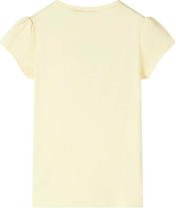 Image du produit vidaXL T-shirt enfant Jaune tendre 92,Matière : 95% coton. 5 (92)