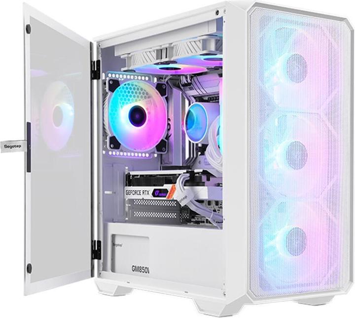 Actual product image Segotep Alpha White Case (mATX, Mini-ITX)