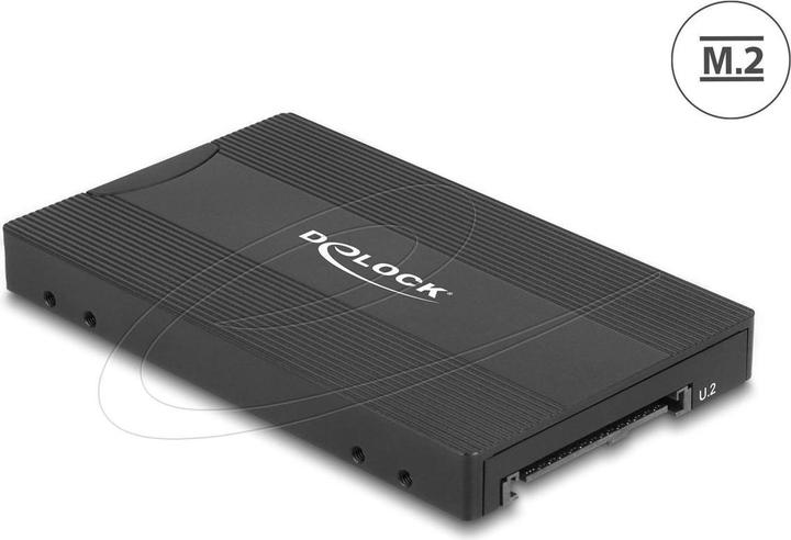 Actual product image Delock converter M.2 Key M NVMe SSD to U.2 or M.2 Key B SATA SSD to SATA - who