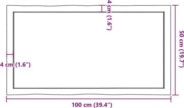 Actual product image VidaXL Nili (100 x 50 x 4 cm)