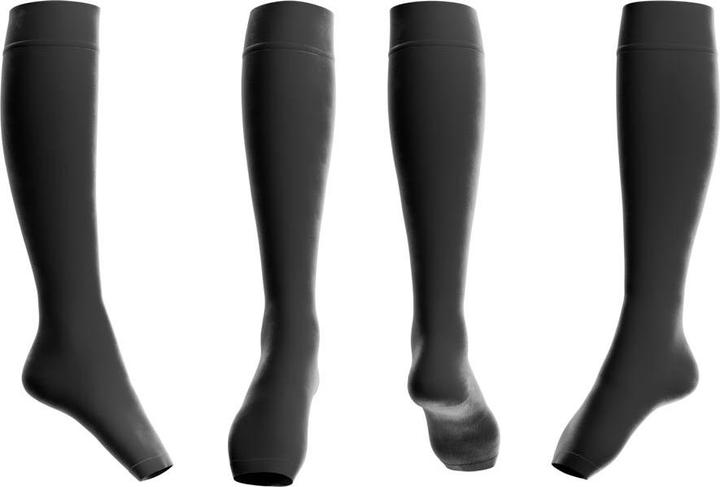 Produktbild Venen Engel Kompressionsstrümpfe Kniestrümpfe Black Beauty 2 (XXL)