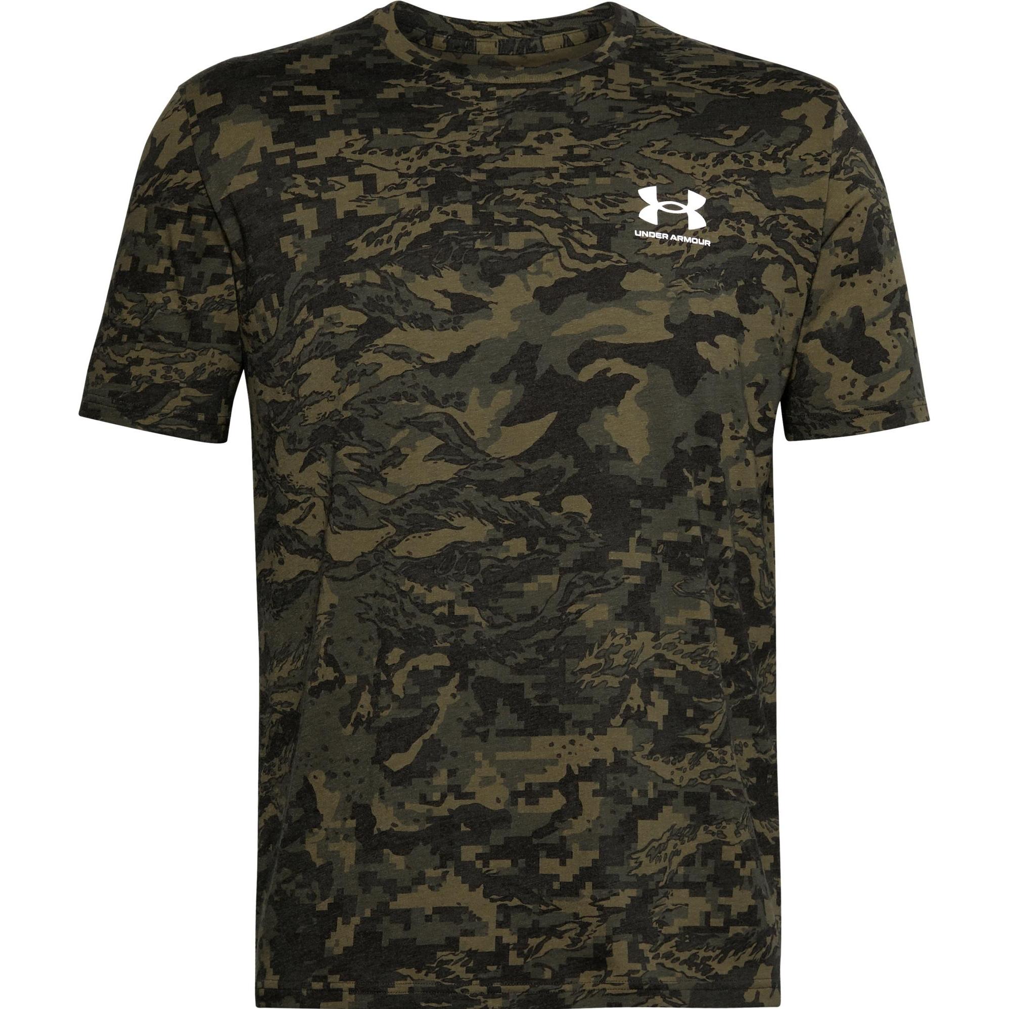 Under Armour, Herren, Sportshirt, ABC Camo (L), Schwarz, Weiss, L