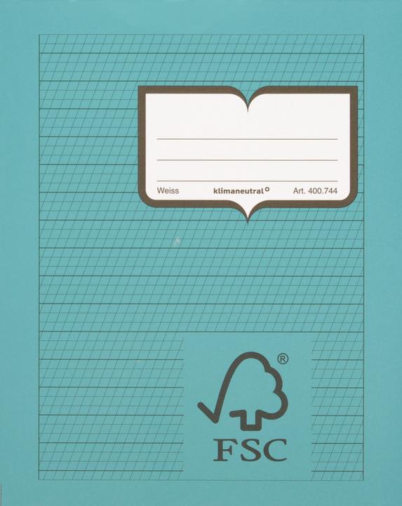 Produktbild Naturaline Schulheft FSC (E5, Schrägliniert, Harter Einband)