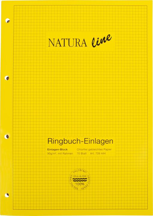 Immagine prodotto Naturaline Raccoglitore ad anelli (A4, Quadretti, Copertina morbida)