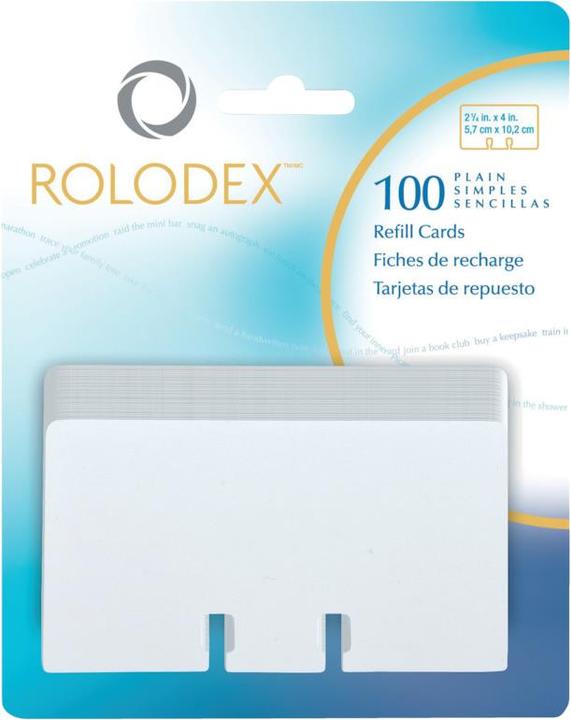 Produktbild Rolodex Karteikarten zu Adress-Rollkartei und Gleitkartei (100 x)